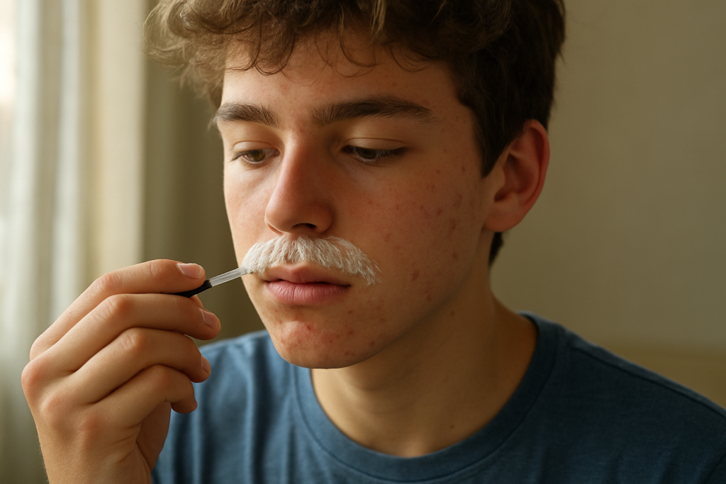 Comment éclaircir sa moustache à l’adolescence : décoloration sans douleur pour peau sensible
