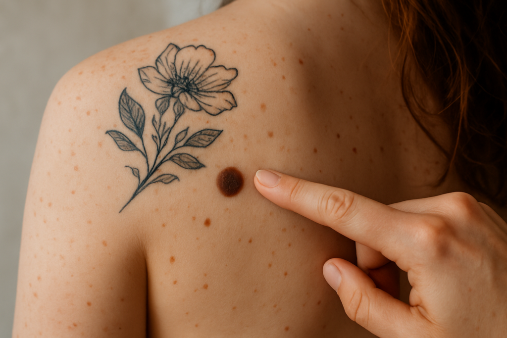 Grains de beauté et tatouage : risques, conseils médicaux et idées créatives