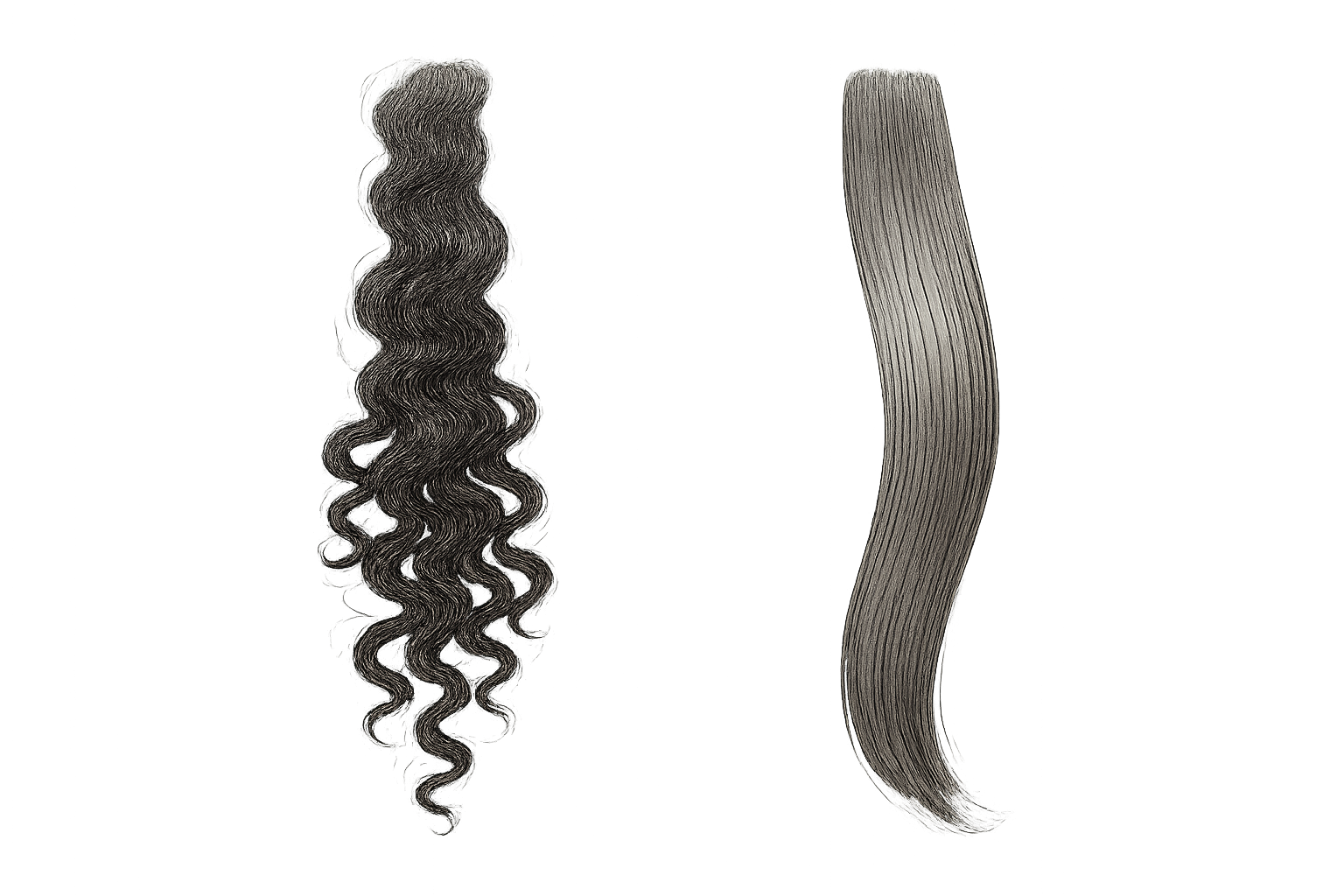 noire cheveux lisse