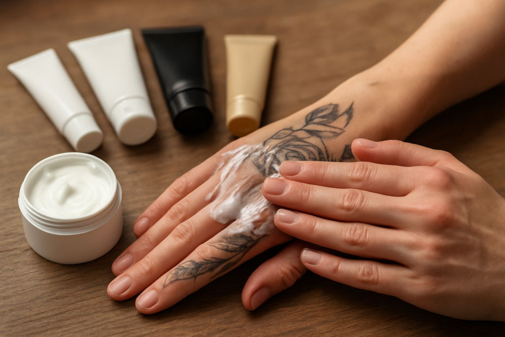 Quelle crème après tatouage choisir ? Top 7 pour hydratation, réparation et apaisement